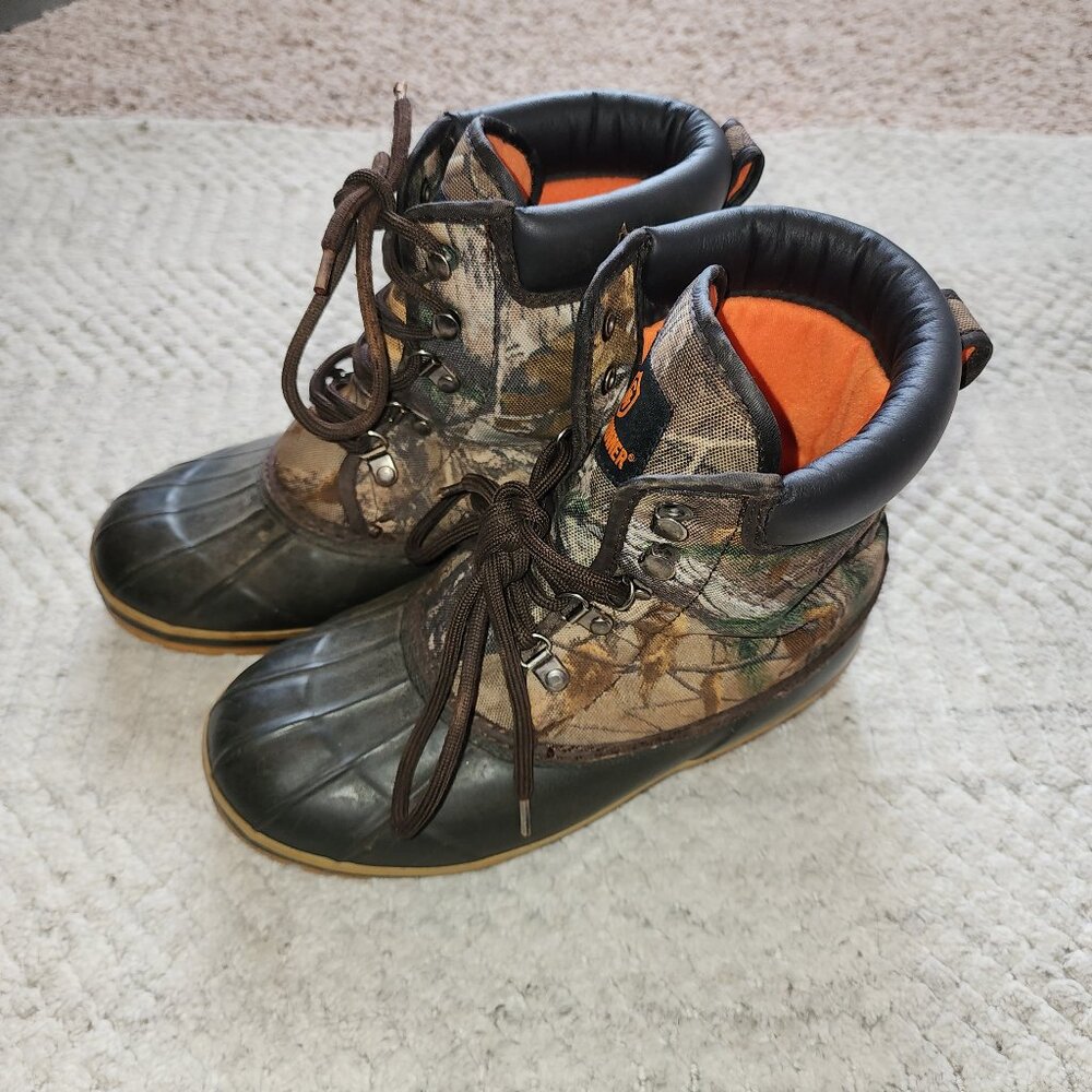 Game Winner Camo Waterproof Duck Boots | Youth Insulated Winter Shoes - Picture 2 of 11